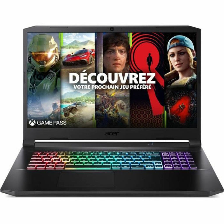 Notebook Acer NITRO 5 AN517-54-9875 i9-11900H Negro 512 GB SSD 17,3" 16 GB RAM Azerty Francés