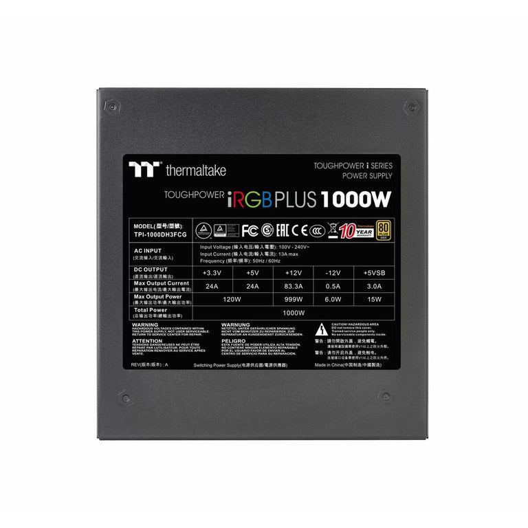 Fuente de Alimentación THERMALTAKE Toughpower iRGB PLUS 1000 W