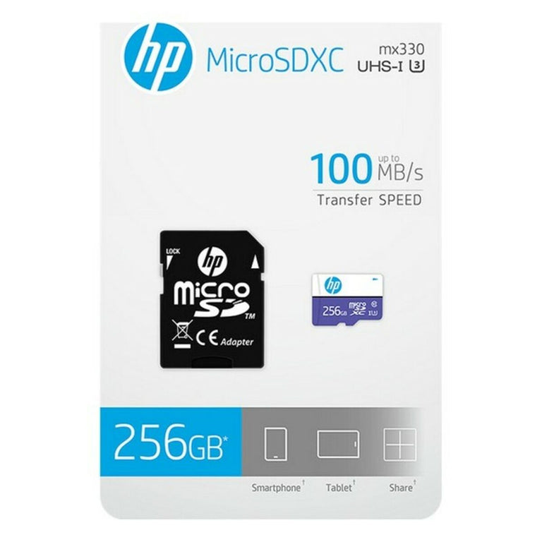 Micro-SD-Speicherkarte mit Adapter HP HFUD 256 GB