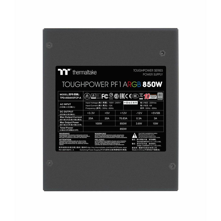 Fuente de Alimentación THERMALTAKE Toughpower PF1 850 W