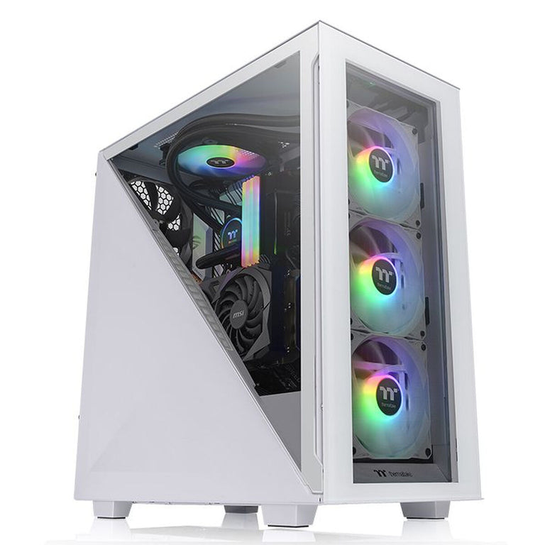 Caja Semitorre ATX THERMALTAKE Divider 300 TG Blanco ATX