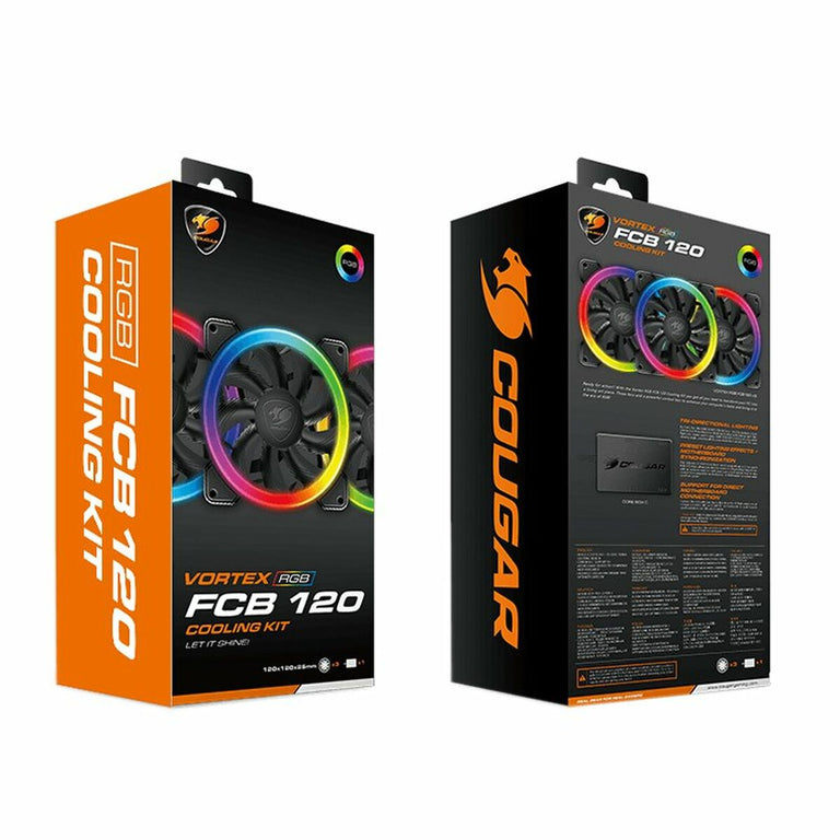 Ventilador de Caja Cougar Vortex RGB FCB 120