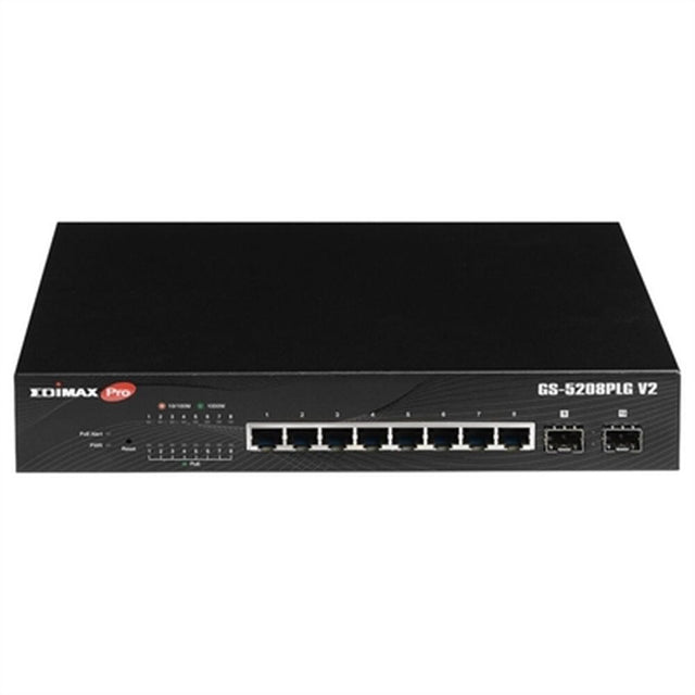 Switch Edimax GS-5208PLG V2 Negro Gigabit Ethernet