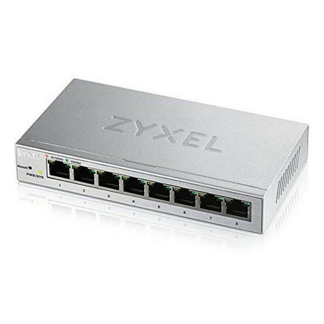 Desktop-Switch ZyXEL GS1200-8-EU0101F 16 Gbit/s LAN RJ45 x 8 Metallisch