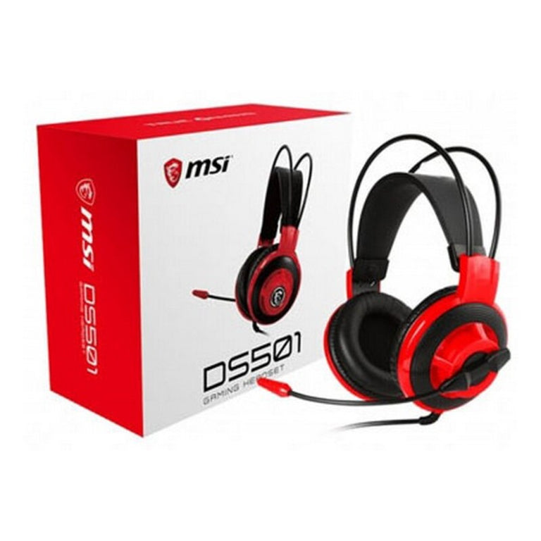 Auriculares con Micrófono Gaming MSI DS501 Rojo