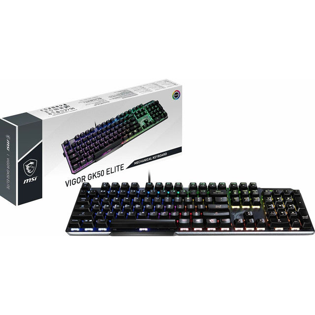 MSI VIGOR GK50 ELITE QWERTY Spanische Gaming-Tastatur