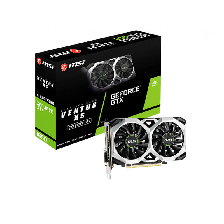 Tarjeta Gráfica MSI GTX 1650 D6 VENTUS XS OC 4 GB GDDR6