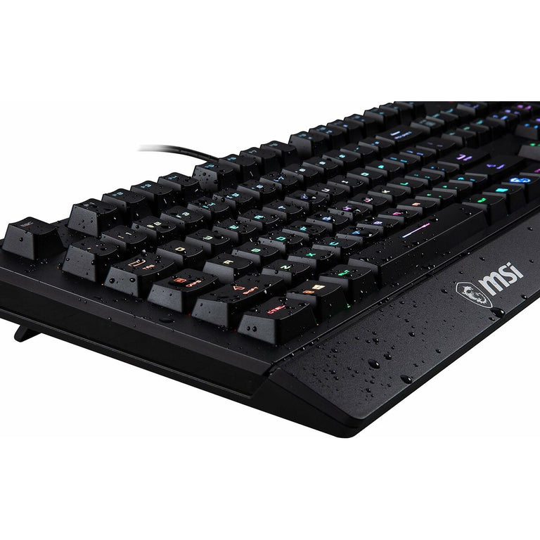 Gaming-Tastatur MSI Vigor GK20 Qwerty Spanisch Schwarz LED RGB