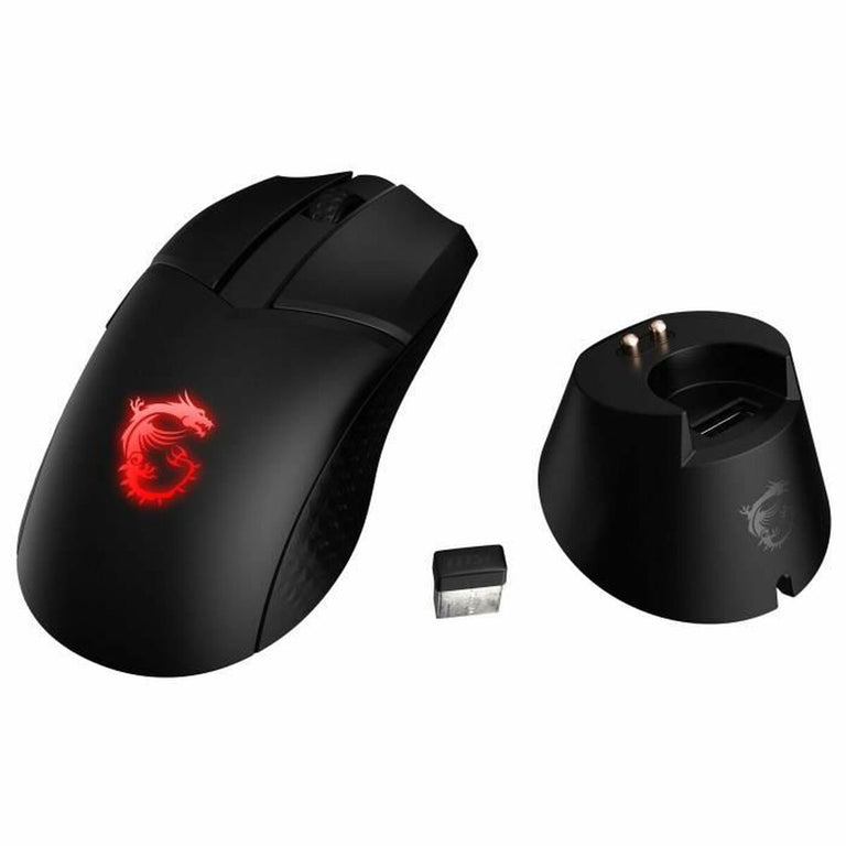 Ratón MSI Clutch GM41 USB Negro Inalámbrico