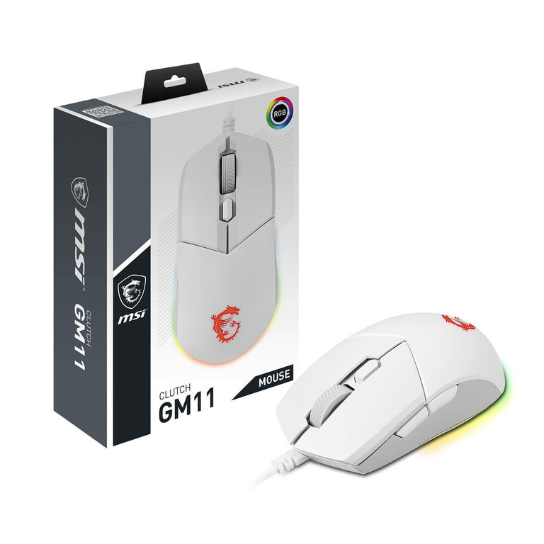 Ratón MSI CLUTCH GM11 WHITE