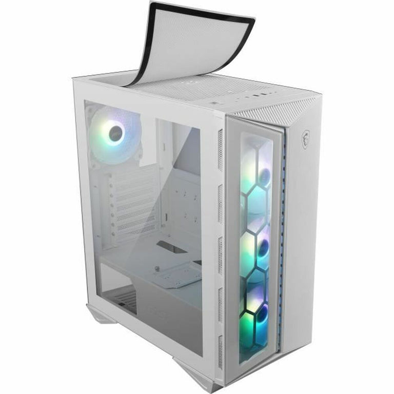 Caja Semitorre ATX MSI MPG GUNGNIR 110R Blanco RGB