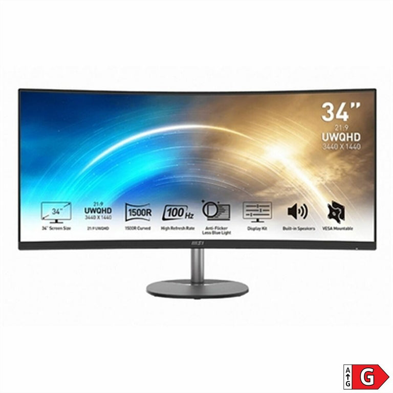 Monitor MSI MP341CQ IPS LED 34"