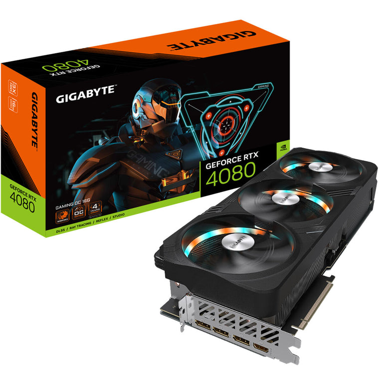 Tarjeta Gráfica Gigabyte GeForce RTX 4080 GAMING OC 16 GB GDDR6X