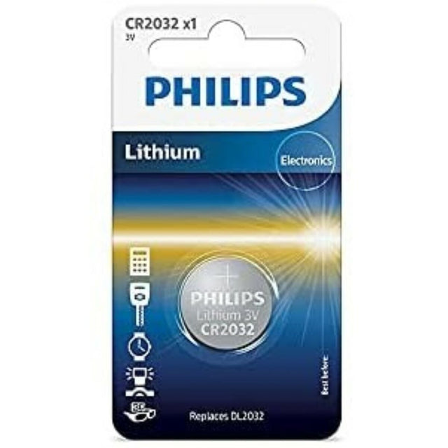 Pilas de Botón de Litio Philips CR2032