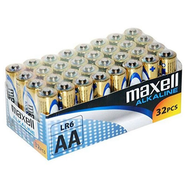 Pilas Alcalinas Maxell MXBLR06P32 LR06 AA 1.5V (32 pcs) (AA)