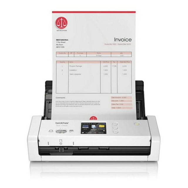 Escáner Portátil Dúplex Wifi Color Brother ADS-1700 7,5 ppm 1200 dpi Blanco