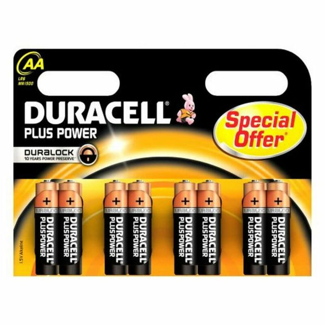 Pilas Alcalinas DURACELL Plus Power DURLR6P8B LR6 AA 1.5V (8 pcs) (AA) (LR6)