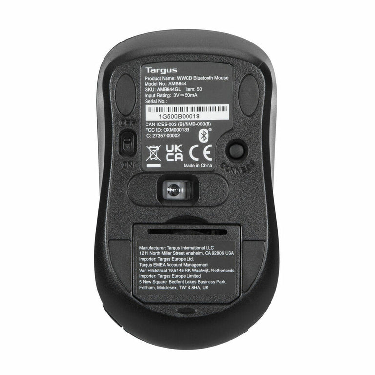 Ratón Inalámbrico Targus AMB844GL Bluetooth Negro