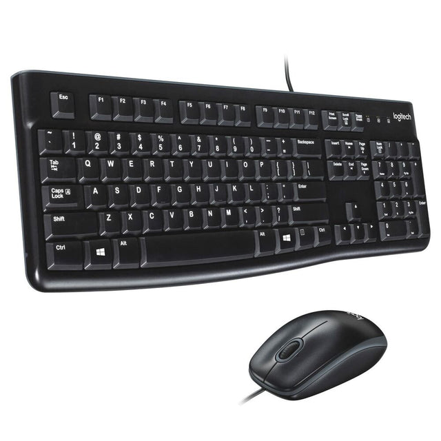 Logitech MK120 Schwarze QWERTY-Tastatur