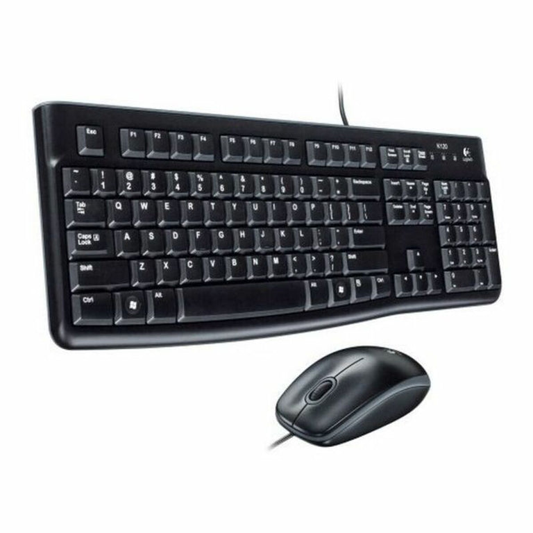 Logitech 920-002550 optische USB-Tastatur und Maus schwarz