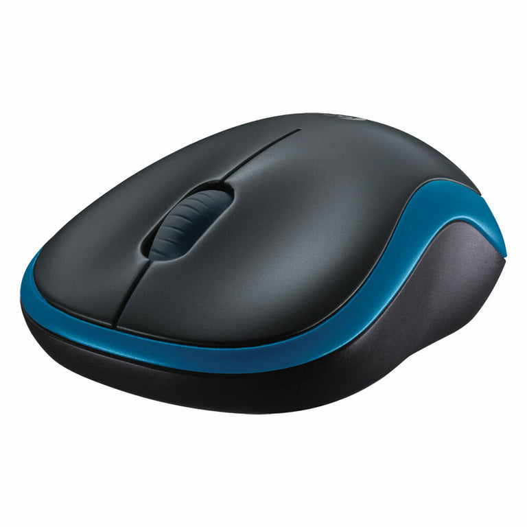 Logitech M185 Blau/Schwarze optische Maus