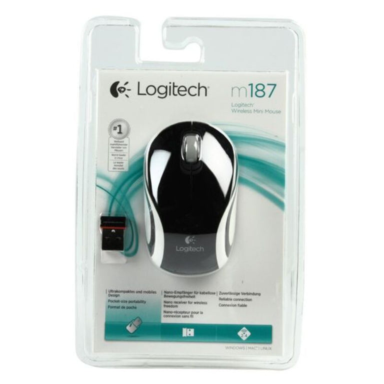 Logitech Wireless Mouse M187 Schwarz