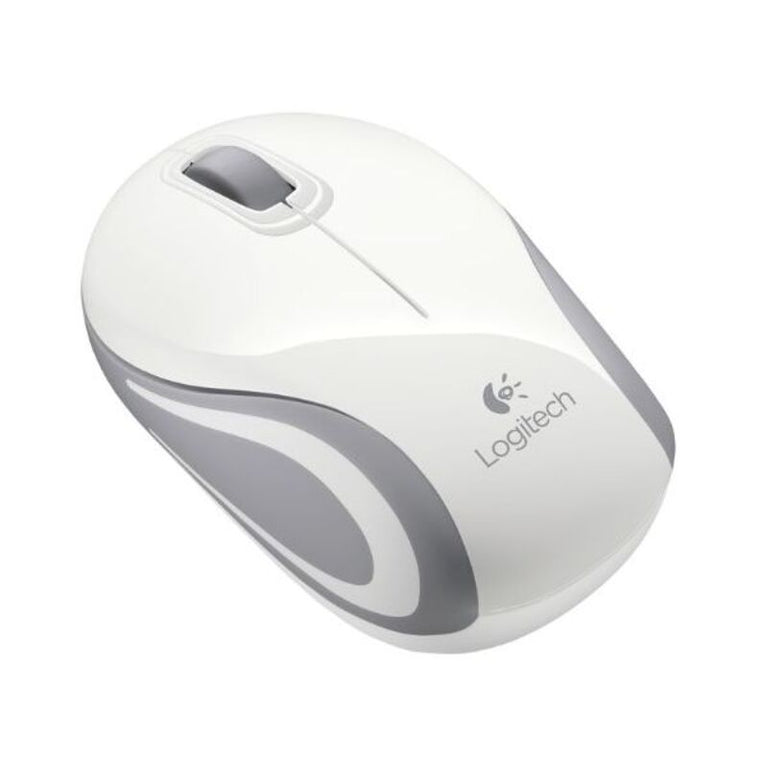 Logitech M187 kabellose Maus weiß grau