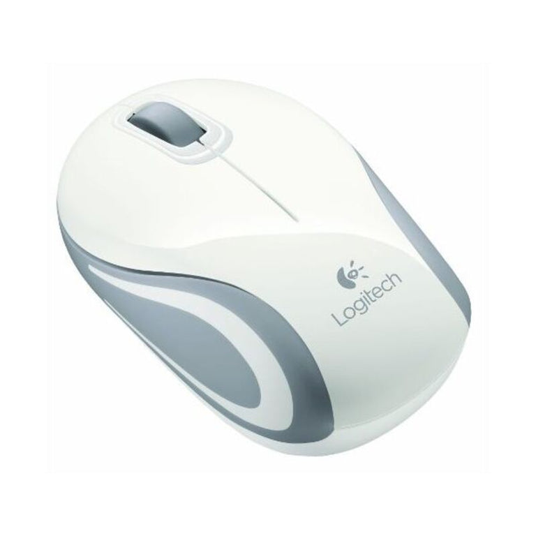 Logitech M187 kabellose Maus weiß grau