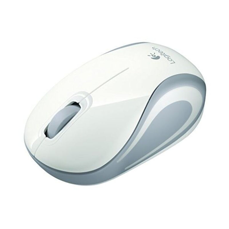 Logitech M187 kabellose Maus weiß grau