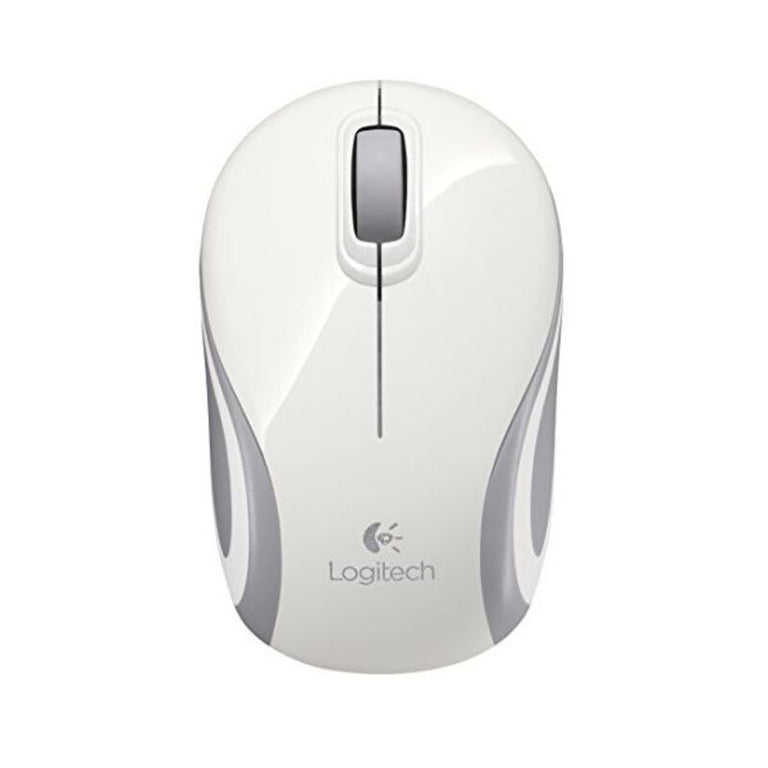 Logitech M187 kabellose Maus weiß grau