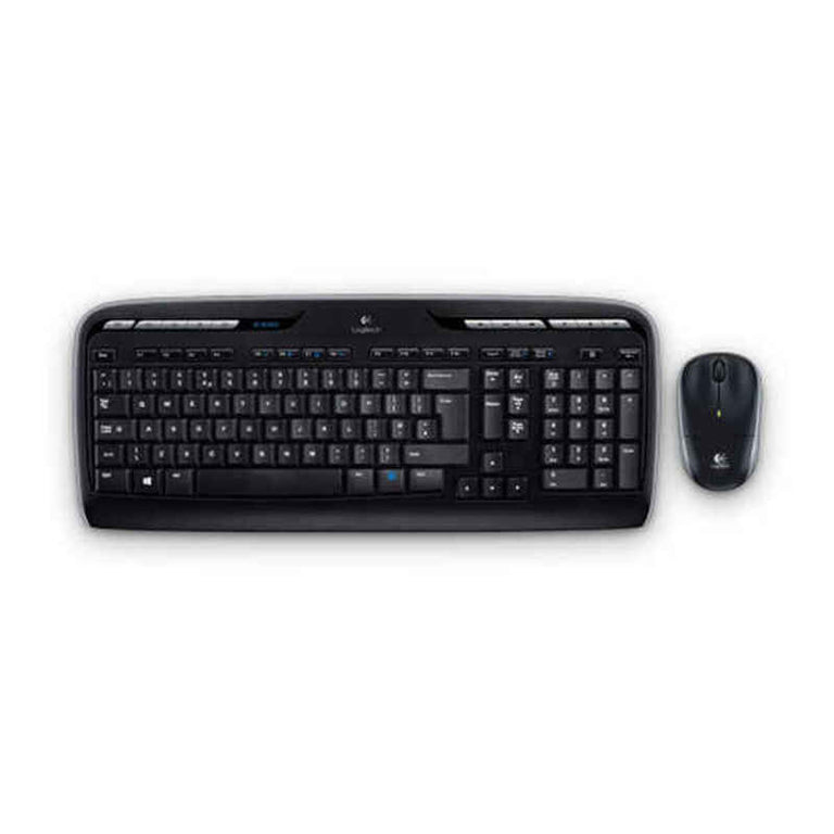 Logitech Wireless Tastatur und Maus 920-003978 Schwarz Spanisch