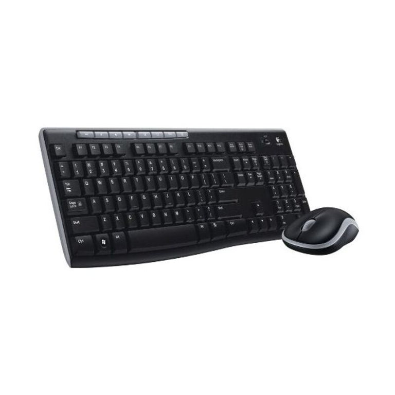 Logitech 920-004513 2,4 GHz schwarze kabellose Tastatur und optische Maus