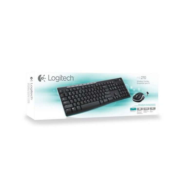 Logitech Wireless Tastatur und Maus 920-004513 Schwarz Spanisch