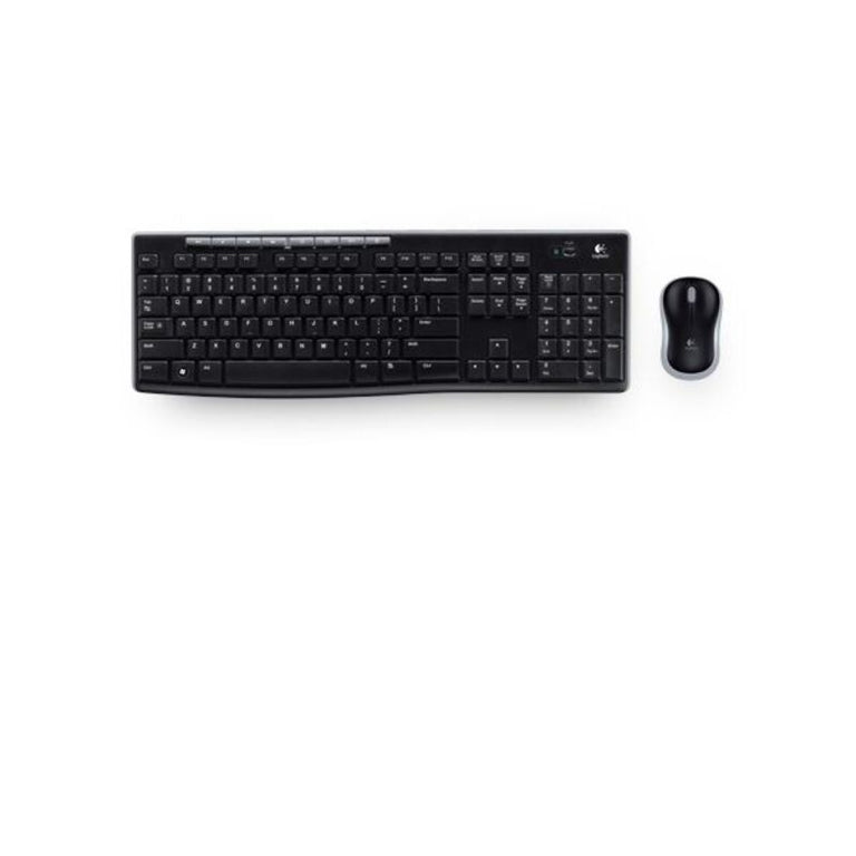 Logitech 920-004513 2,4 GHz schwarze kabellose Tastatur und optische Maus