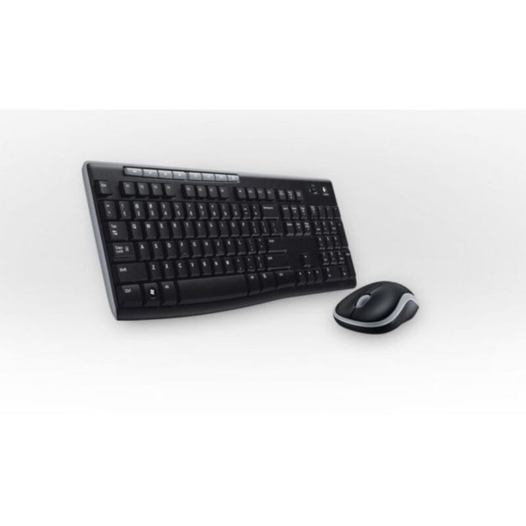 Logitech 920-004513 2,4 GHz schwarze kabellose Tastatur und optische Maus