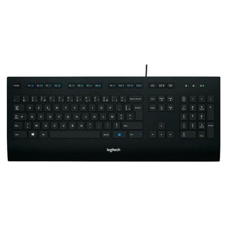 Teclado Logitech K280E Negro Francés AZERTY