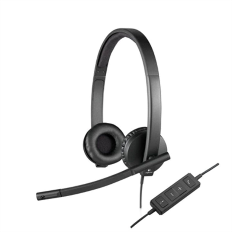 Auricular con Micrófono Logitech STEREO H570e Negro