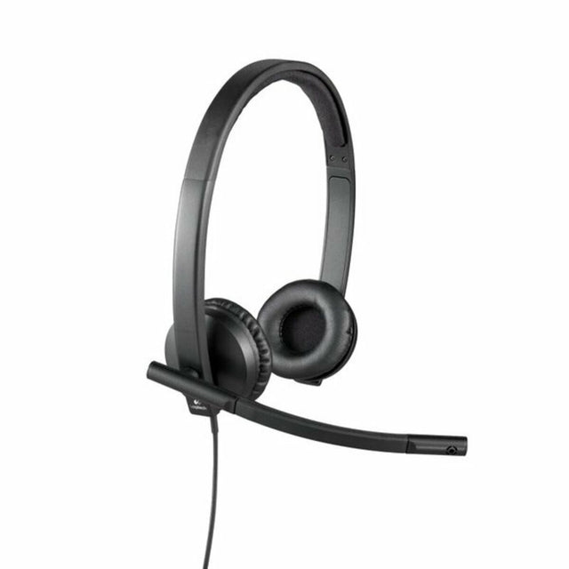 Headset mit Mikrofon Logitech STEREO H570e Schwarz