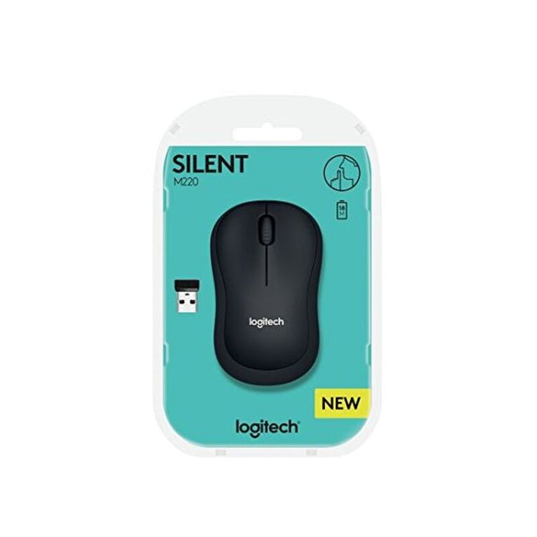 Ratón Inalámbrico Óptico Logitech M220 SILENT 1000 dpi