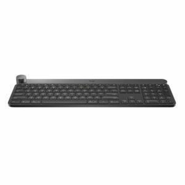 Teclado Logitech Craft Bluetooth Plateado Negro Inalámbrico Francés AZERTY