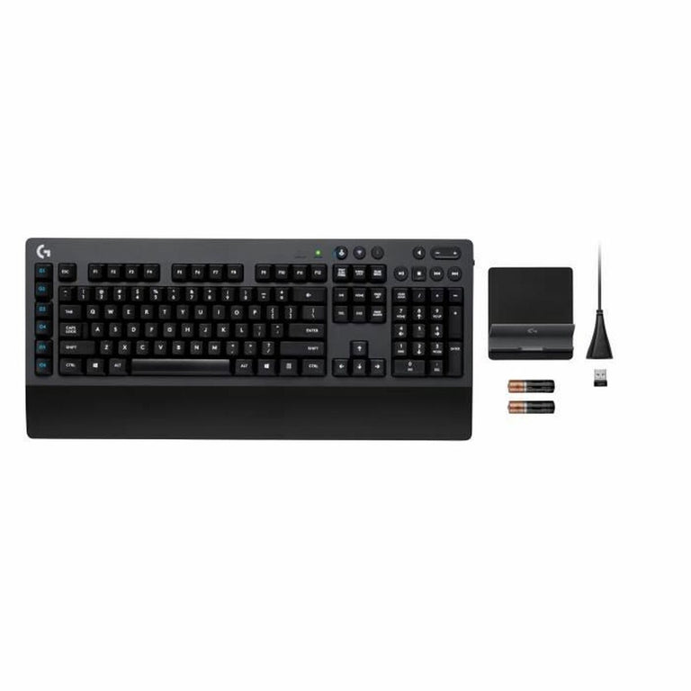 Teclado Gaming Logitech Negro Inalámbrico Francés AZERTY