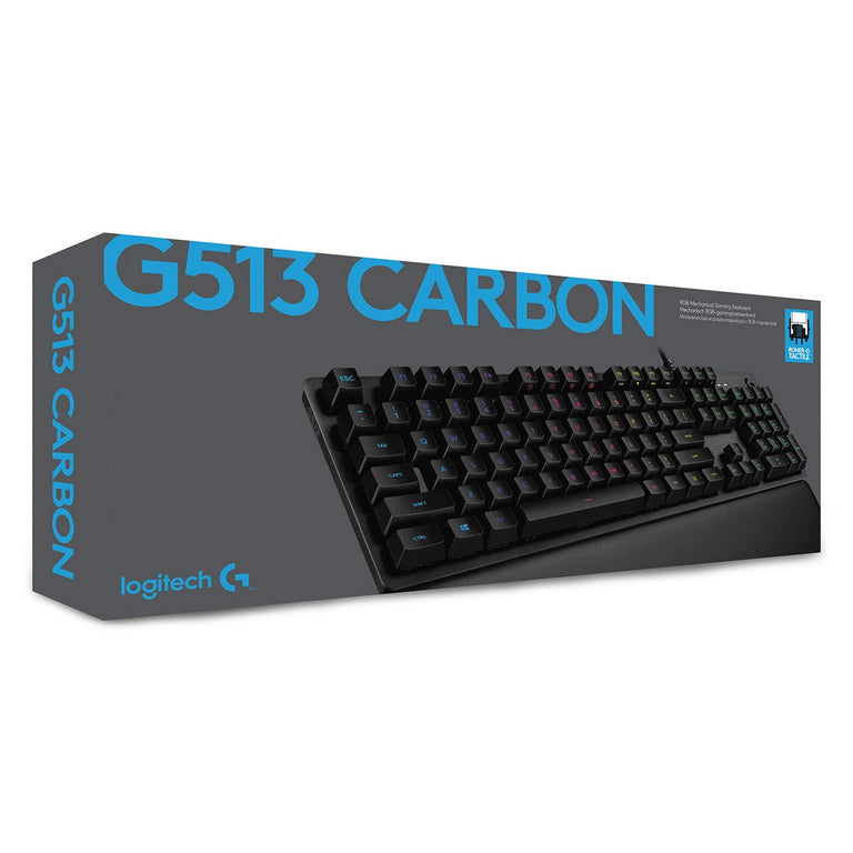 Bluetooth-Tastatur mit Tablet-Ständer für Logitech G513 CARBON LIGHTSYNC RGB mechanische Gaming-Tastatur, GX Brown French AZERTY