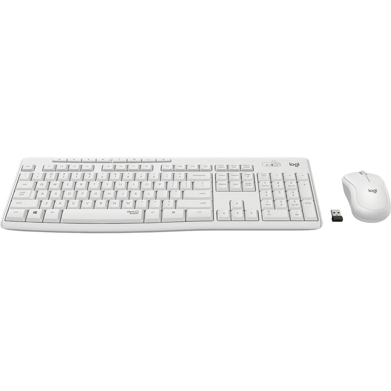 Logitech Kabellose Tastatur und Maus MK295 Französisch Weiß AZERTY