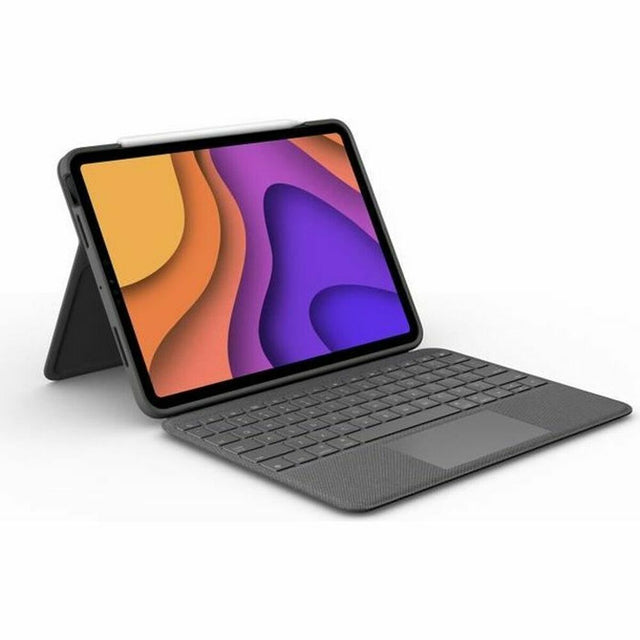 Bluetooth-Tastatur mit Tablet-Ständer Logitech iPad Air 4. Generation Grau AZERTY