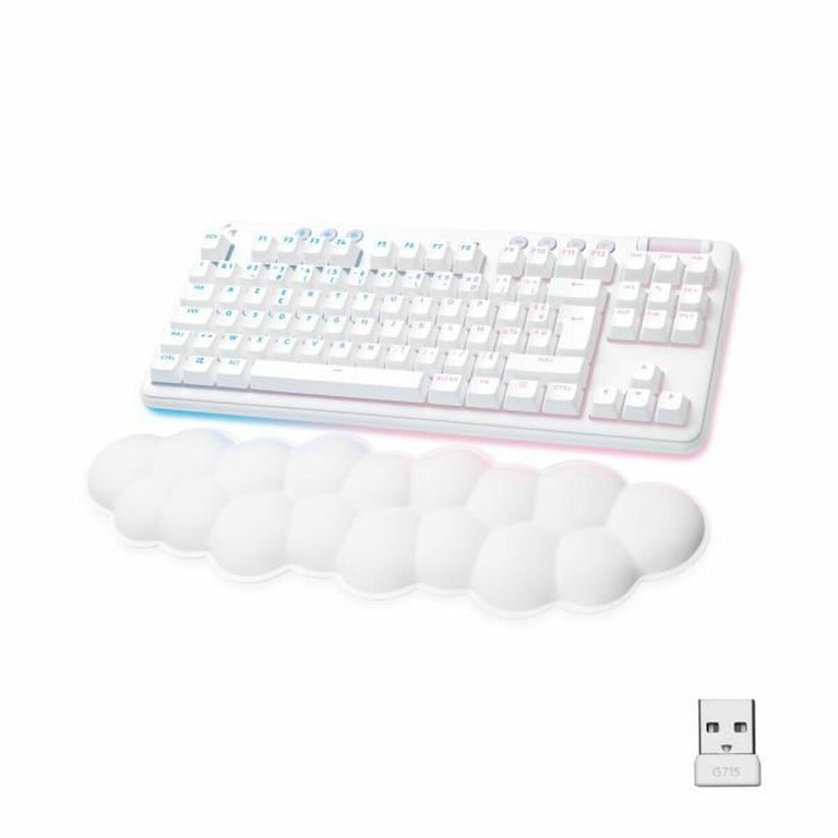 Teclado Gaming Logitech G715 Francés AZERTY Blanco