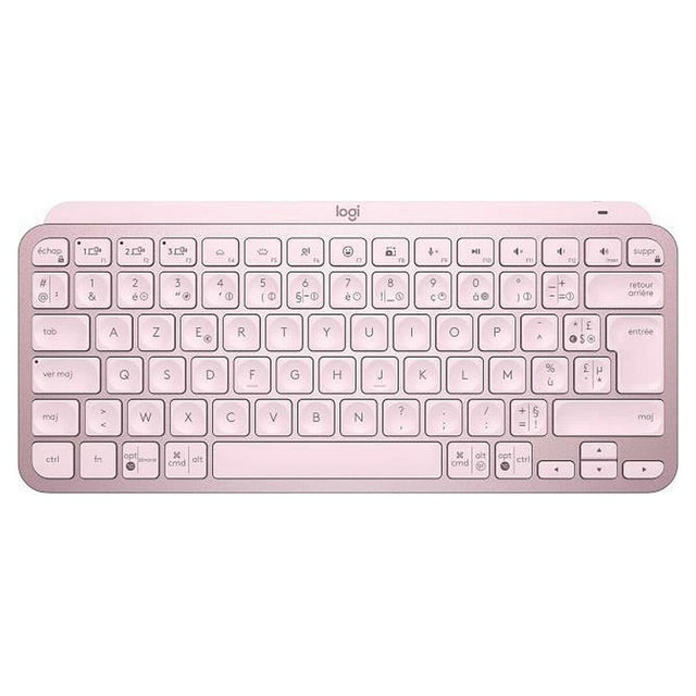 Logitech MX Keys Mini Pink Französische kabellose AZERTY-Tastatur