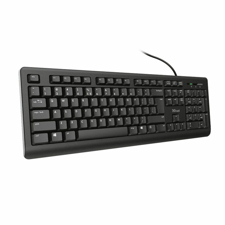 Teclado Trust TK-150 Qwerty Español Negro