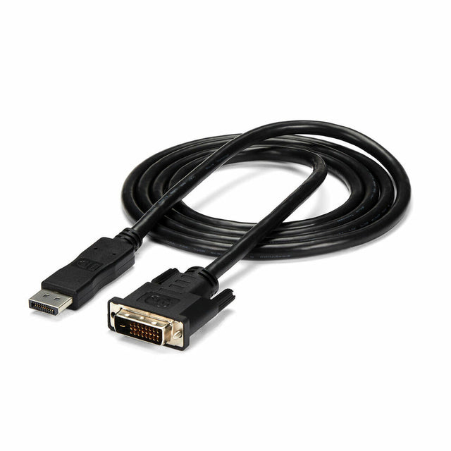 Startech DP2DVIMM6 DisplayPort-auf-DVI-Adapter (1,8 m), Schwarz, 1,8 m