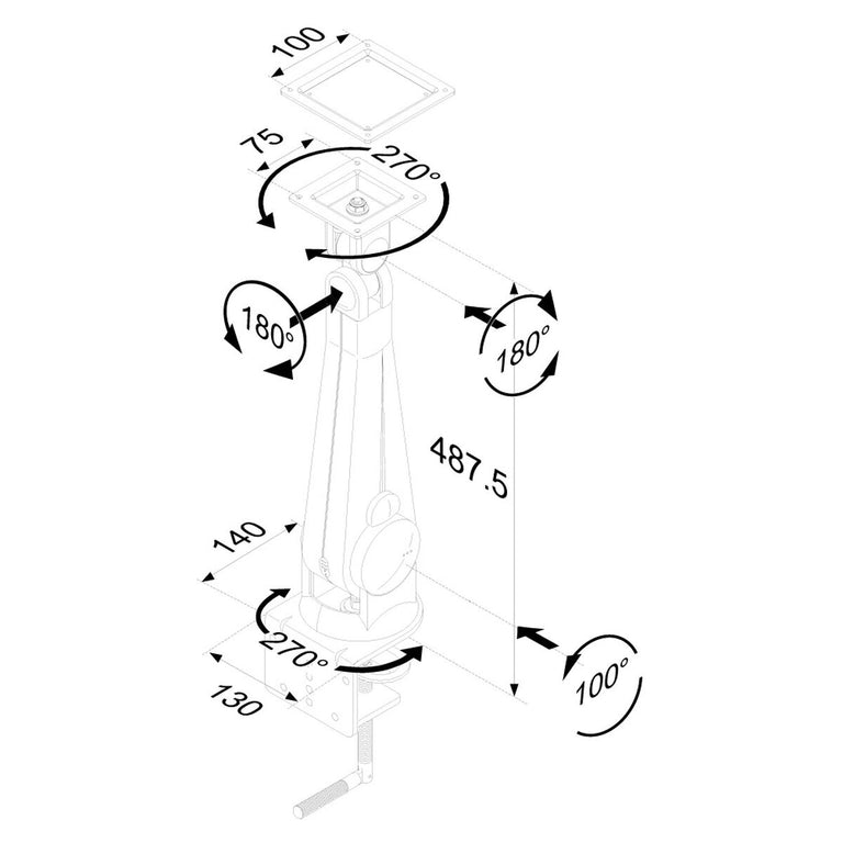 Tischhalterung für Display Neomounts FPMA-D100