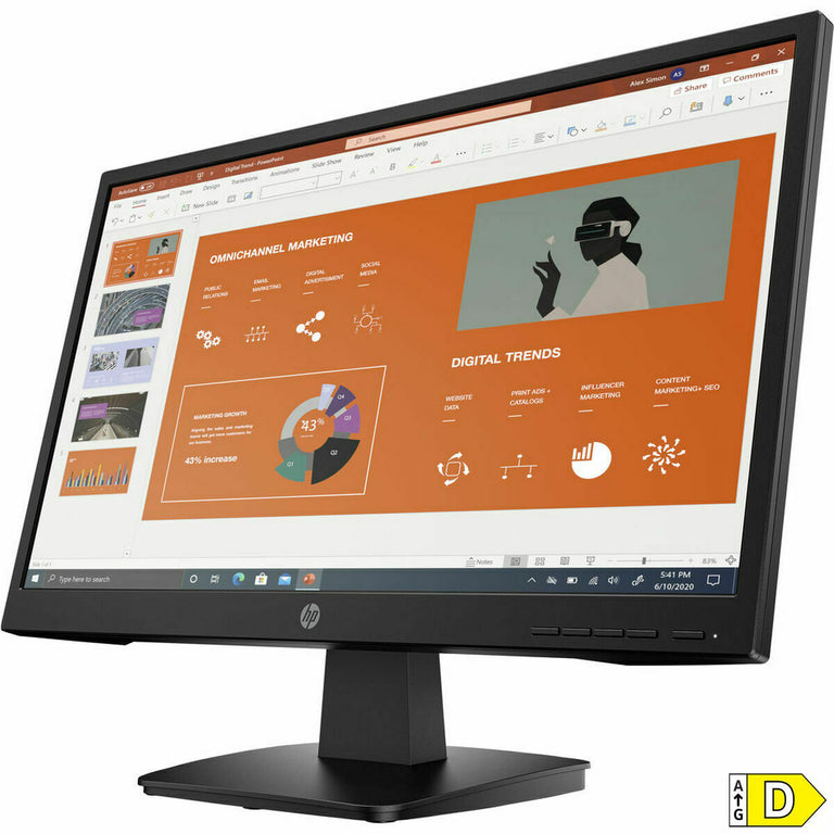 Monitor HP P22VA G4 Full HD 21,5 Zoll 1920 x 1080 Pixel